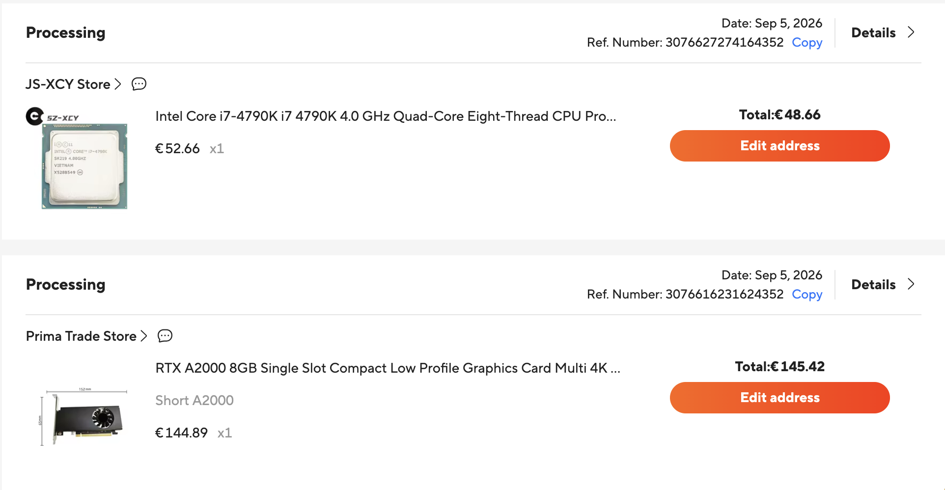 CPU and GPU still waiting to ship
